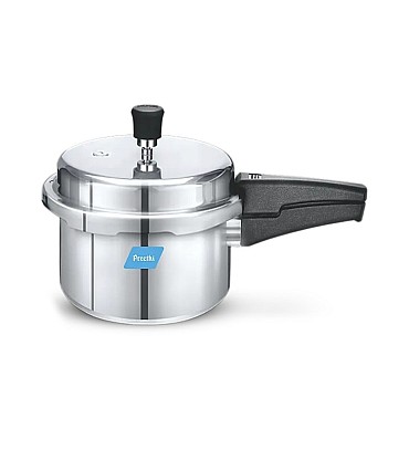 Preethi Pressure Cooker Outer Lid Induction Base Aluminium 3L